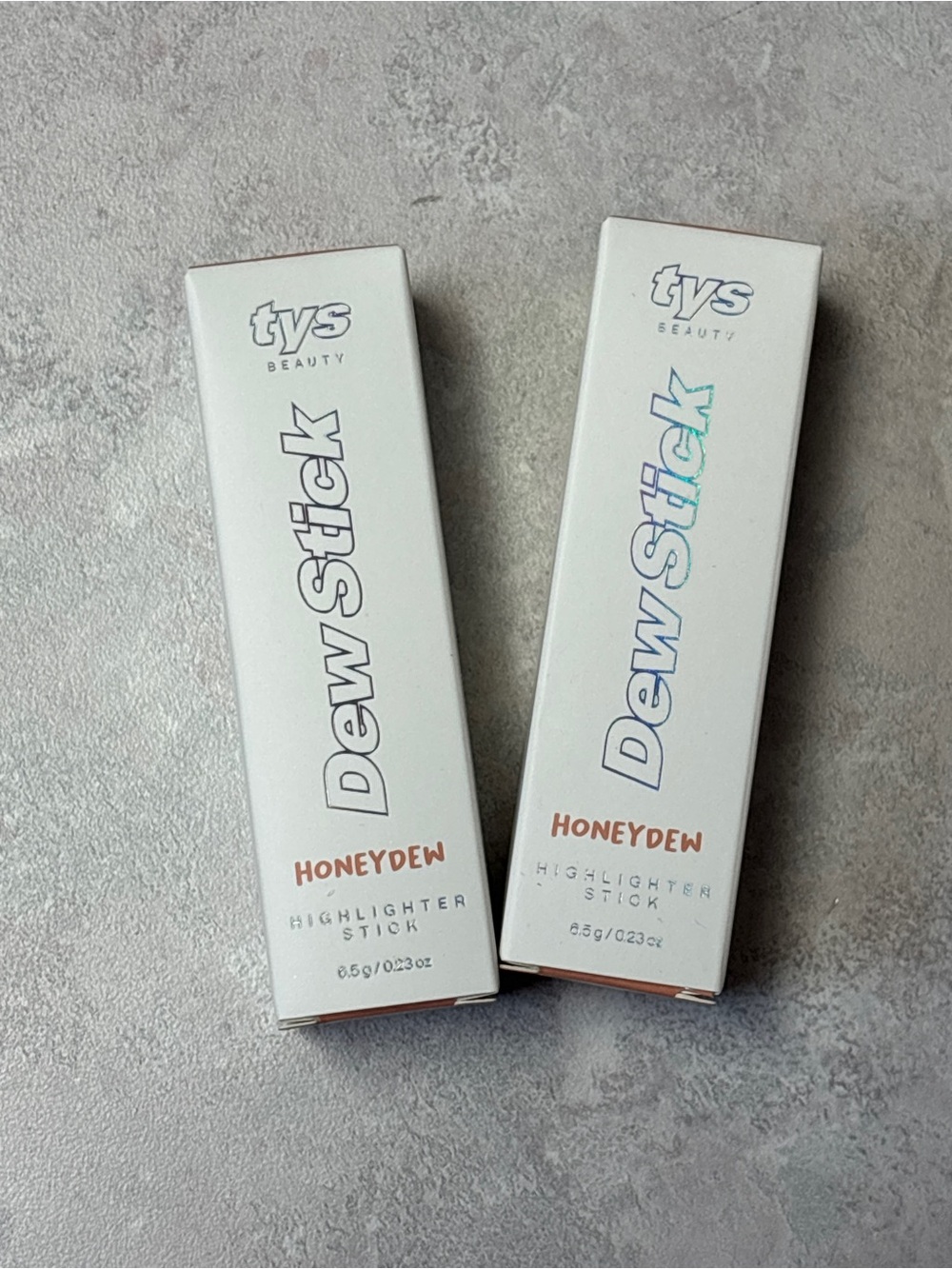 TYS Beauty Dew Stick Highlighter Stick Honeydew 6.5g / 0.23 oz / each - LOT OF 2
